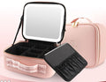Caja de Maquillaje Portátil con Espejo LED